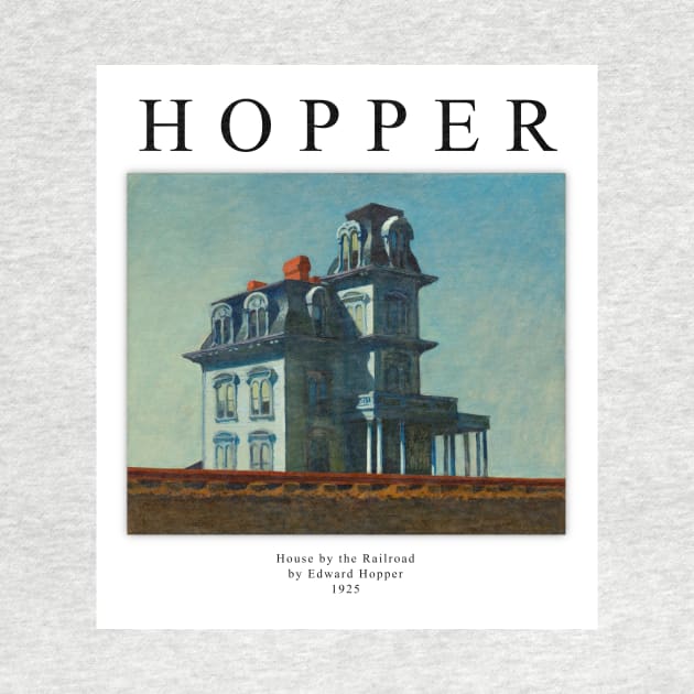 High Resolution Edward Hopper Painting House by the Railroad 1925 by tiokvadrat